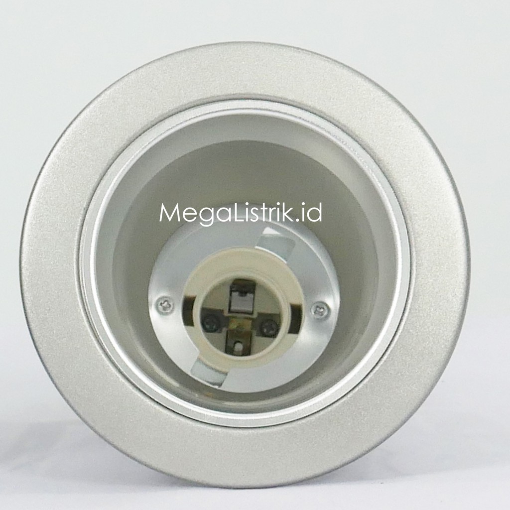 PANASONIC DOWNLIGHT / RUMAH LAMPU 3'' SILVER FITING E27 NLP 72250 - 131
