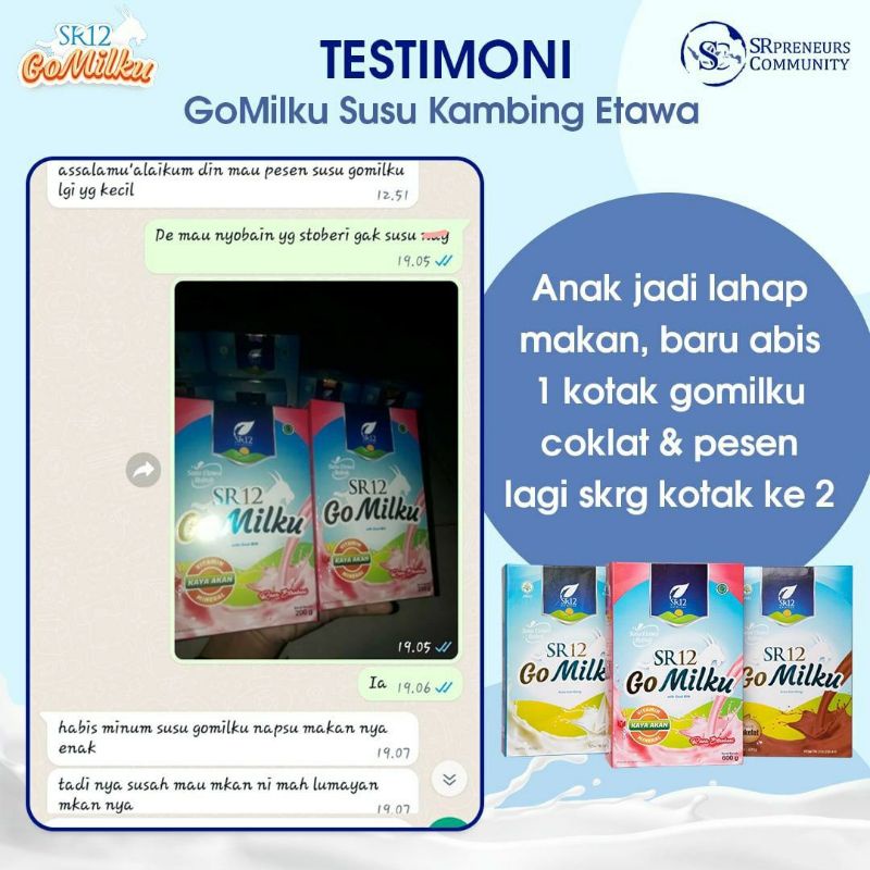 

susu kambing etawa/gomilku