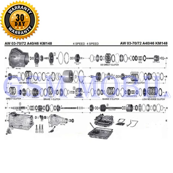 Kampas Matic Kijang Pajero L200 Grand Vitara 35677-22080 10006848