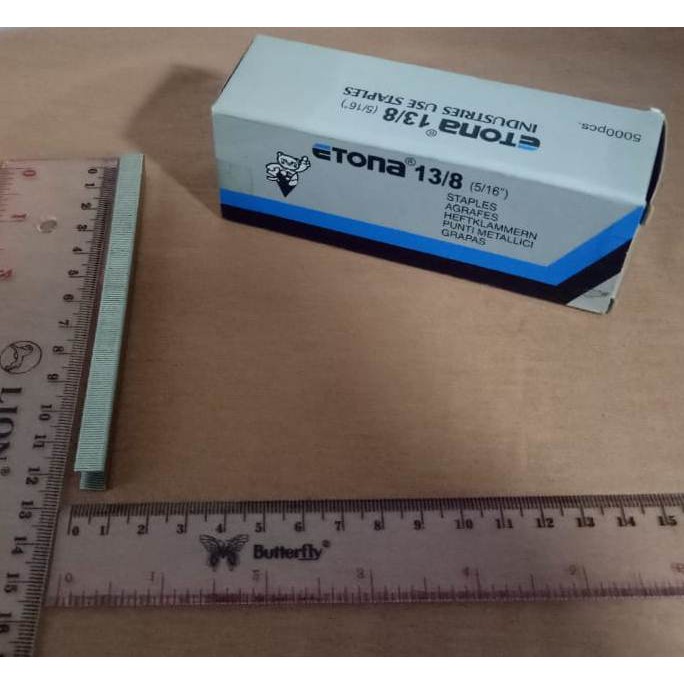 

Isi Stepler Steples Stap Tembak Refil Gun Tacker Etona 13/8 5/16" Inch