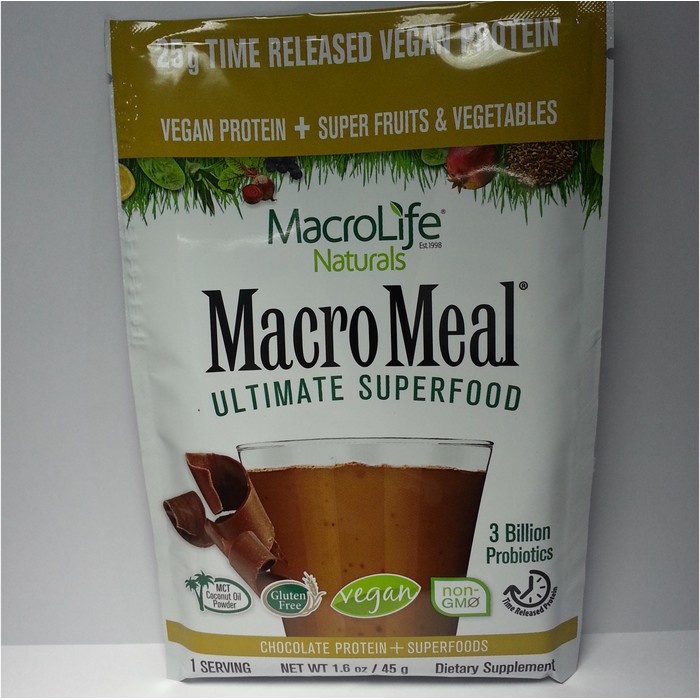 

MacroLife Natural MacroMeal Ultimate Superfood Chocolate Protein-Vegan
