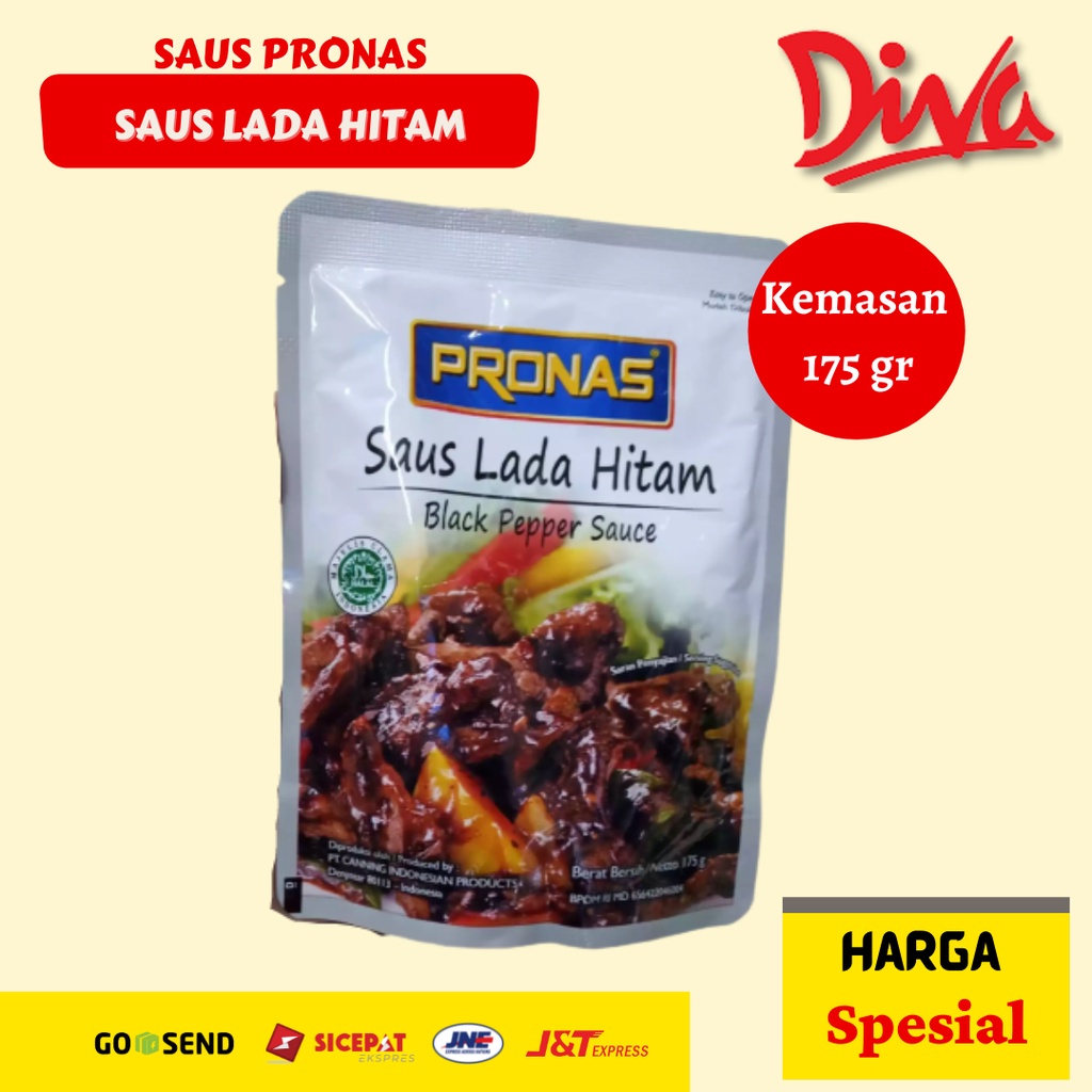 

[175gr] Pronas Saus Lada HItas - Black Pepper