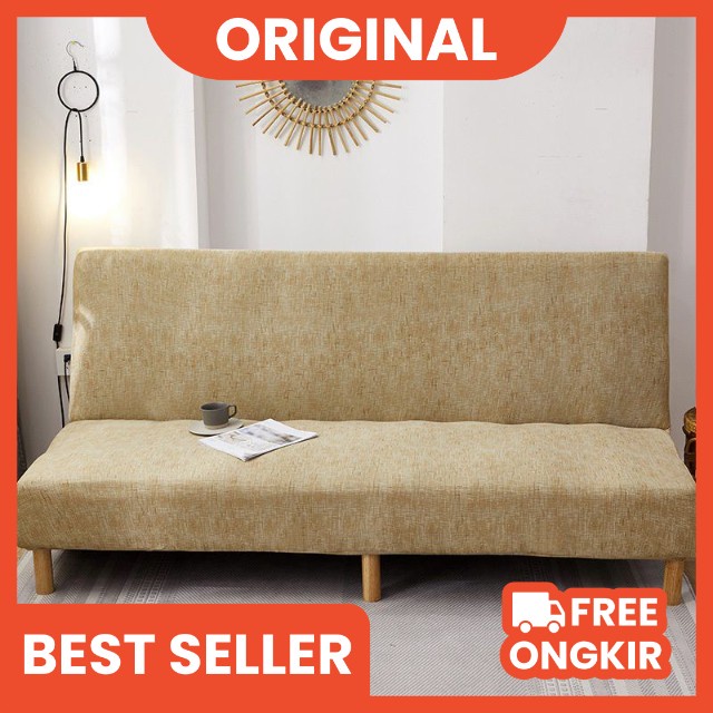 Sarung Sofa Bed Polos Elastis Tanpa Tangan High Quality Murah Berkualitas