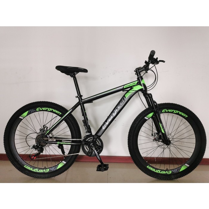 Khusus Exspedisi Sepeda Gunung MTB Evergreen Ranger 540 size 26 inch bisa roadbike bisa cicil kredit cicilan COD Garansi NEW-Black Green