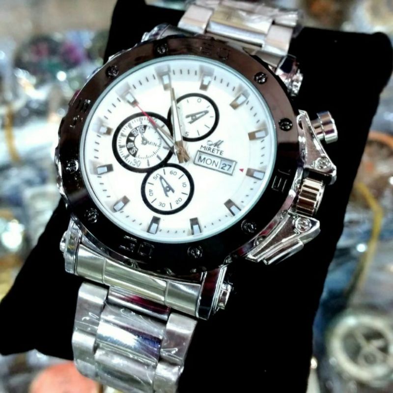 Jam Tangan Pria Mirete NEW Edition Sesuai Foto Original Anti Air Fitur Tanggal Hari Aktif Besstsller Terbaru Harga Promo | Original Strap Stainlees Steel _ Jam Tangan Cowok Import Mewah Elegan Sporty Frew box Dan Batrai Cadangan