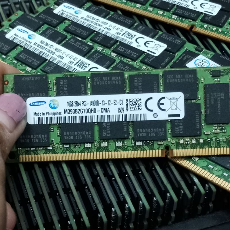 Ram server XEON ECC REGISTER DDR3 16gb ddr3 2Rx4 pc3-14900R ecc reg server FOR SERVER XEON ORIGINAL SAMSUNG