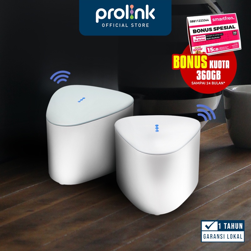 Prolink Xtend Pro Mesh AC2100 WiFi System l Wireless Dual-Band I 2100Mbps l Gigabit Port l Twin