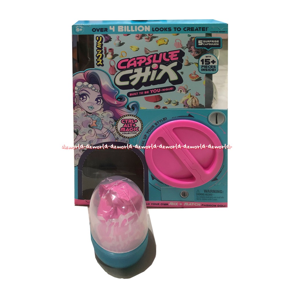 Capsul Chix MIx Match Claw Machine Mainan Mesin Putar Pink