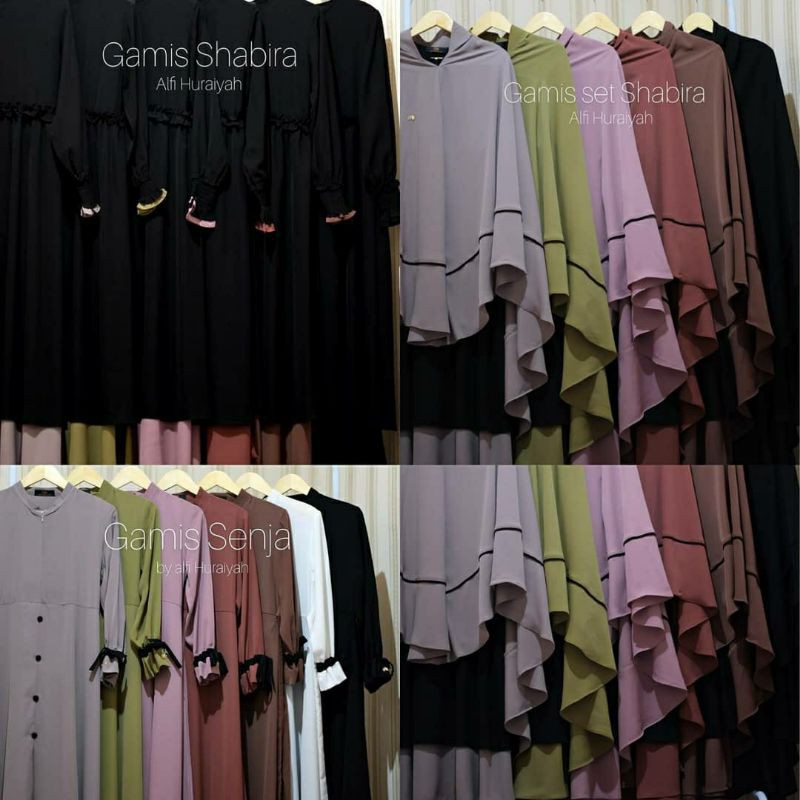 set gamis senja & shabira by Alfi Huraiyah