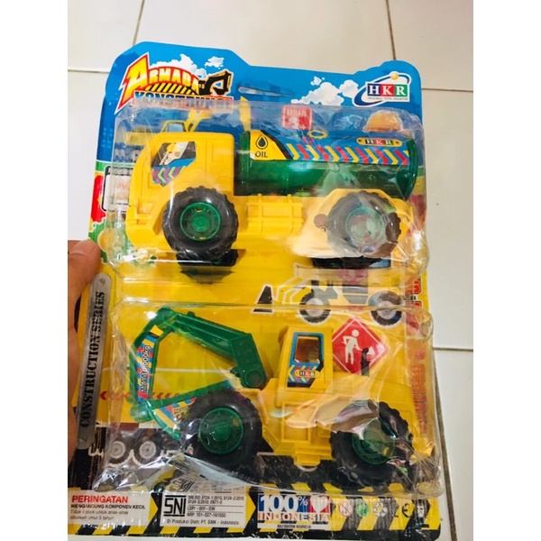 (BISA COD)MAINAN ANAK SET MOBIL BEGO DAN TANGKER FOTO ASLI