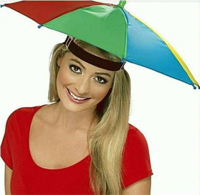 Topi Payung Headband Umbrella Hat Topi Mancing Golf Unik Outdoor Termurah