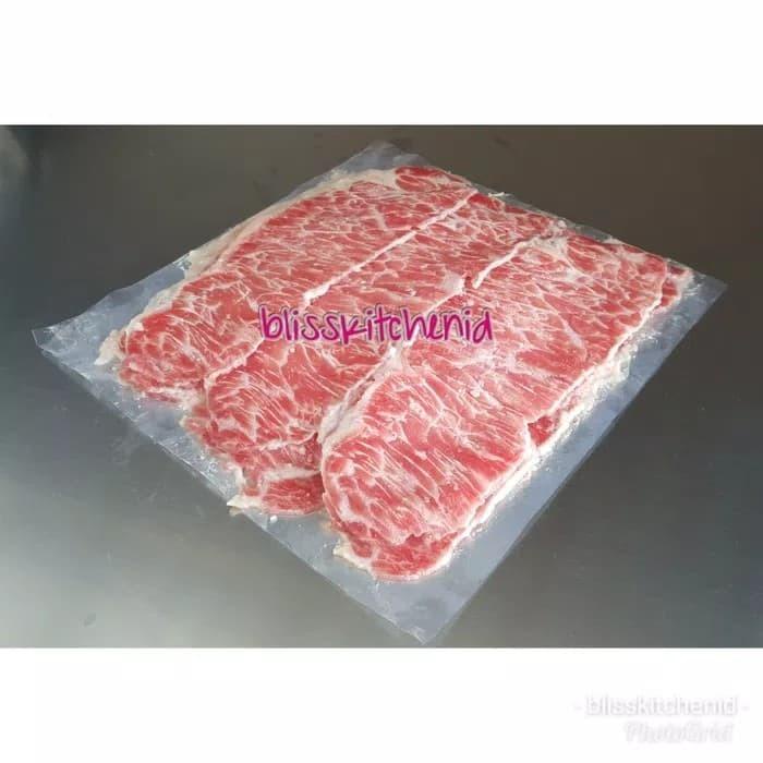 

Steak | Daging Sapi Kazoku Striploin Meltique Wagyu Beef Slice Yakiniku 250Gr