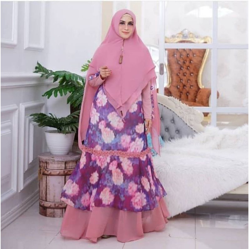Gamis Mermaid Syari by NINDAH FASHION dress preloved muslimah pl