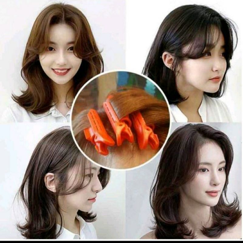 Roll Rambut Jepit Korea Hair - Gulung Jepitan Clip Volumizing Hair Poni Roller Blow Keriting Curly ( Surabaya ) ( COD )