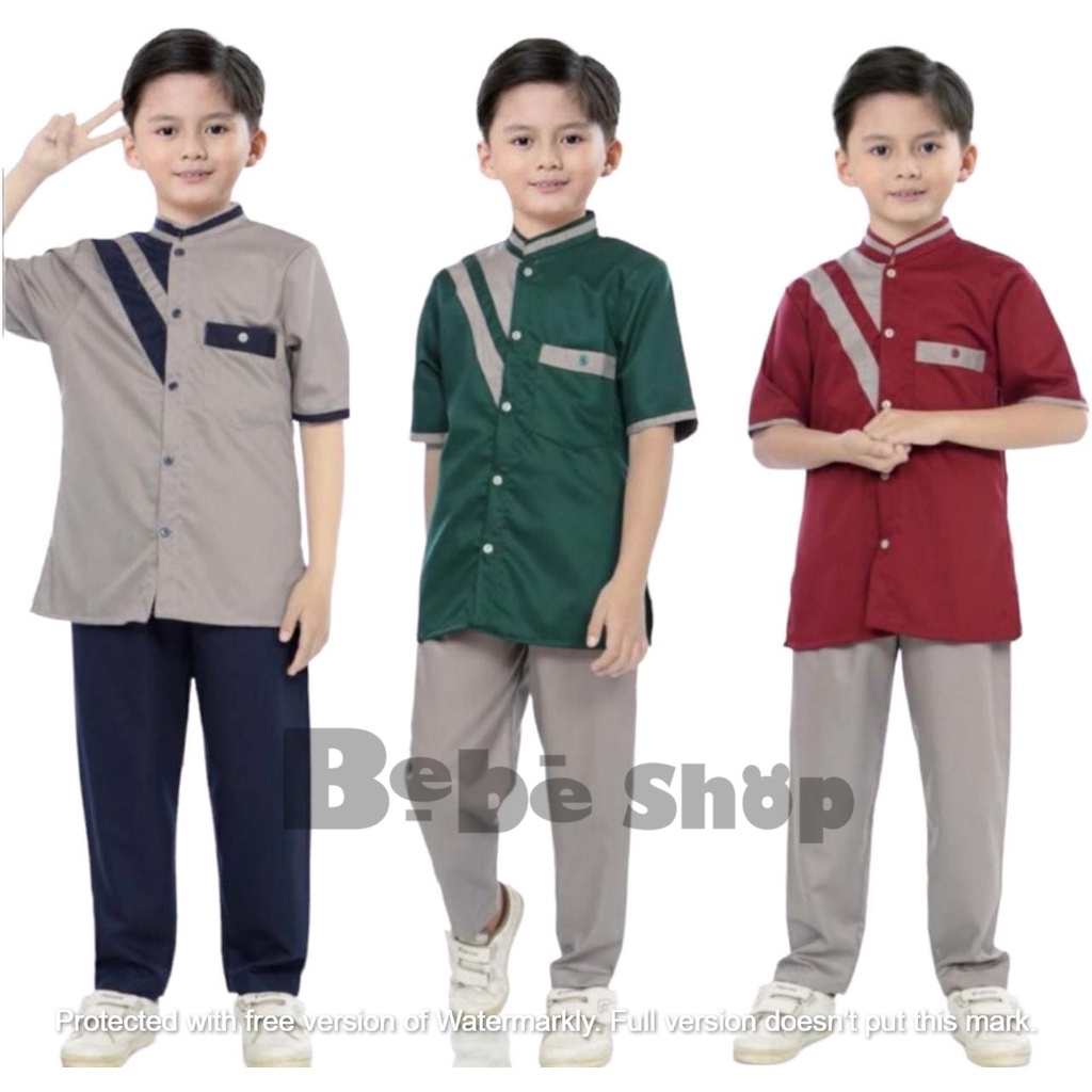 Baju koko anak laki laki usia 1 sampai 12 tahun/ baju koko anak/ baju muslim/ baju koko pakistan bahan katunn/baju koko model terbaru