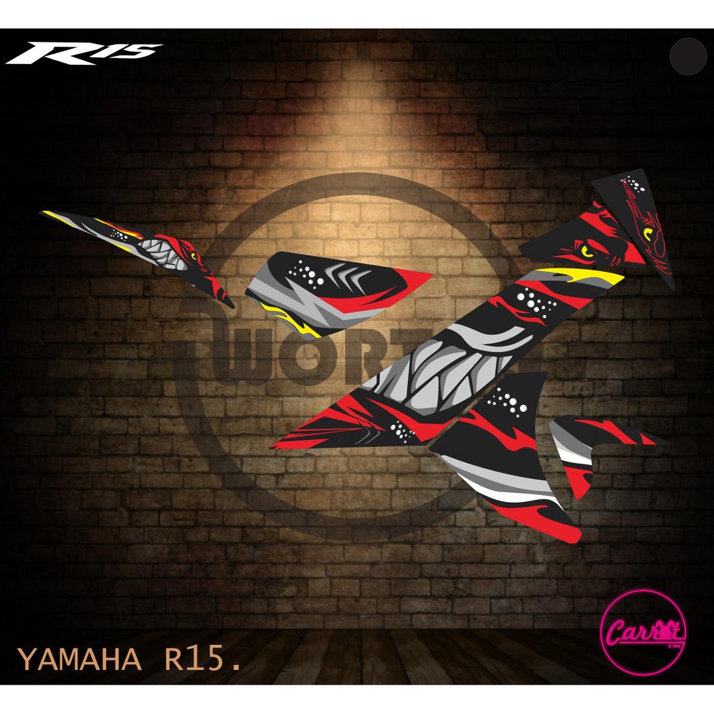 Striping R15-Stiker Lis Decal Motor R15 Hiu (V1 DAN V2)