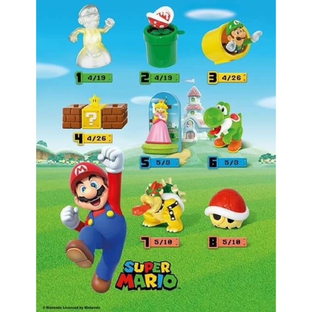 Super Mario Bros Happy Meal Mcdonald Mario Bross