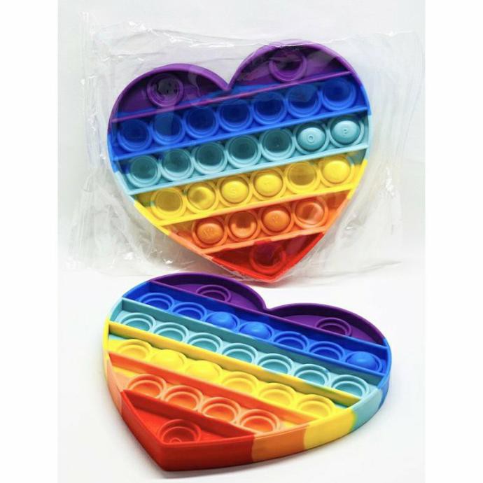 Pop it spiner pop it mini pop it murah mainan anak-LOVE 12CM