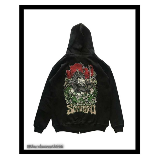 Zipper Hoodie Seringai "Okami No Minpei"