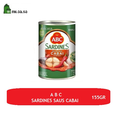 

ABC Ikan Sarden Kaleng Saus Tomat / Saus Cabe 155 Gram
