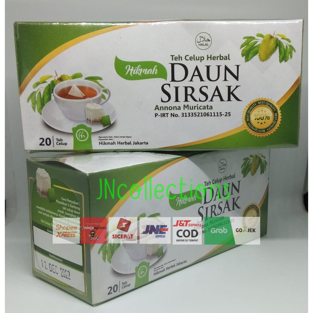 

Teh Celup Daun Sirsak Anti Kanker Hikmah Herbal isi 20 Sachet