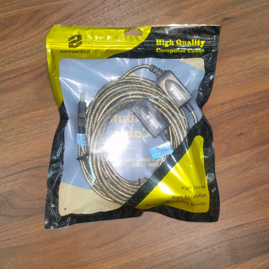 Kabel USB Extension 15m ACTIVE 15 meter NIPPONTECH kabel USB sambungan