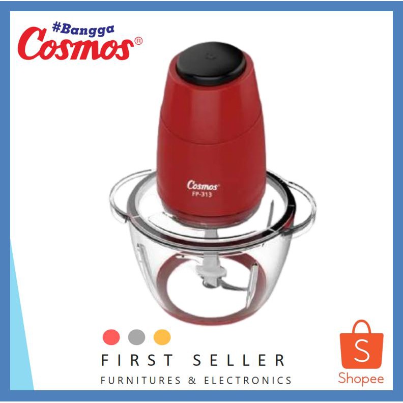 BLENDER / FOOD PROCESSOR COSMOS FP 313 / FP313 - 2 LITER ( 2L ) ORIGINAL ( ORI )100% ( TERMURAH ! )