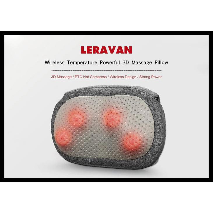XIAOMI LERAVAN WIRELESS MASSAGE PILLOW WITH BUILT-IN PTC HEATING PLATE