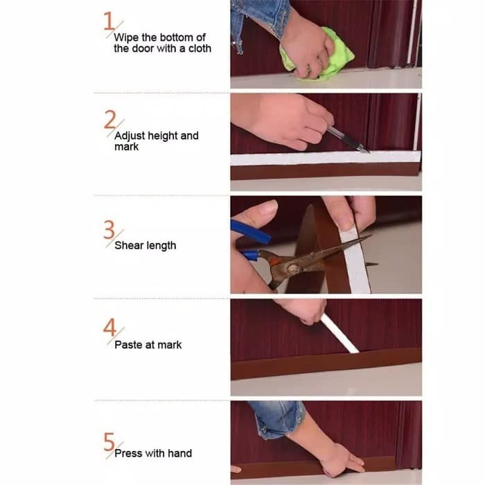 Tape Selotip Transparant Anti Angin untuk Pintu Jendela Kamar Mandi