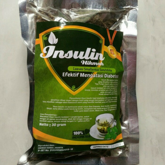 

Unik Teh seduh daun INSULIN 40 gram HIKMAH HERBAL teh yakon curah Berkualitas