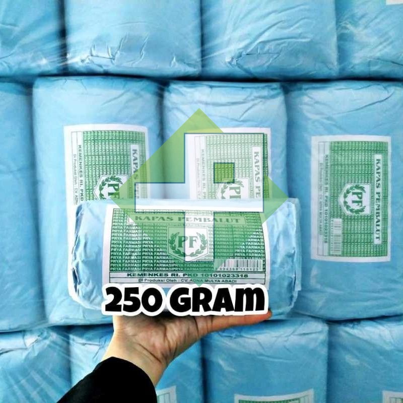 Kapas Pembalut Serbaguna PF / Kapas Gulung 100 dan 250gram