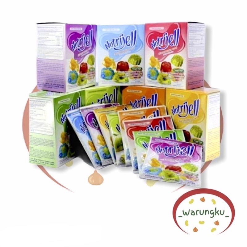 

GROSIR Nutrijell 15gr 1 DUS Aneka Rasa Jelly Nutrijel Agar Agar