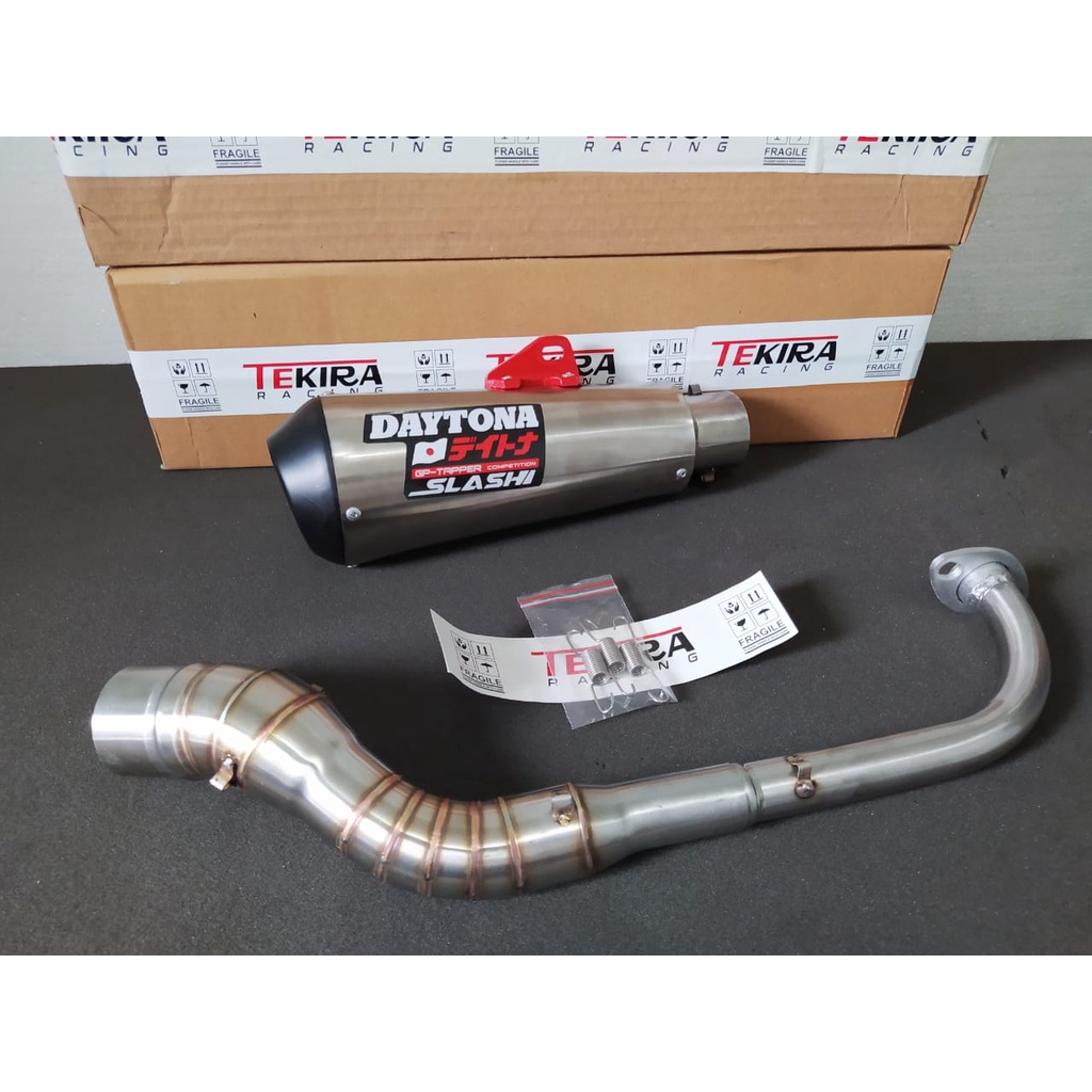 Knalpot Racing Daytona GP Taper Short Pnp Jupiter Z Z1 Fi Robot Vega R ZR Force Crypton Shogun 110 1