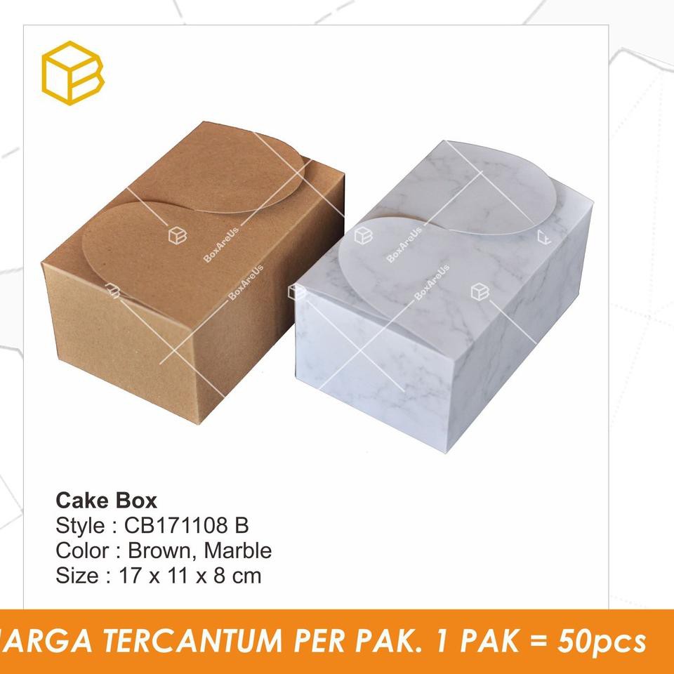 

Cake box. packaging. snack box. kotak kue - CB (50pcs) L94F