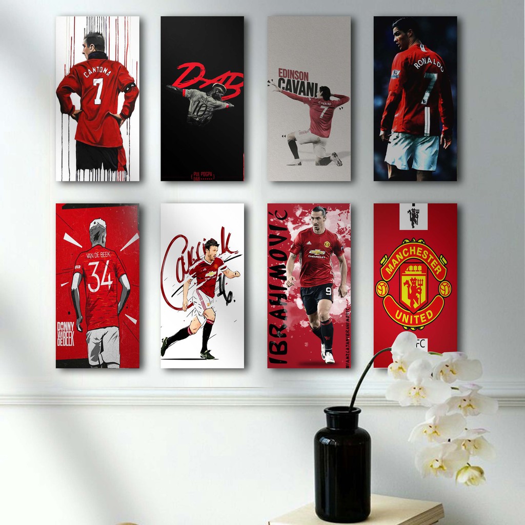 Hiasan dinding CLUB SEPAK BOLA MANCHESTER UNITED / dekorasi dinding / dekorasi kamar /poster dinding