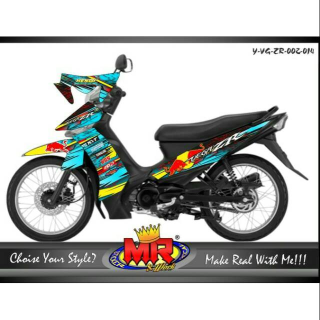 Decal Dekal Vega Zr Stiker Sticker Desain Keren Dan Racing Look V