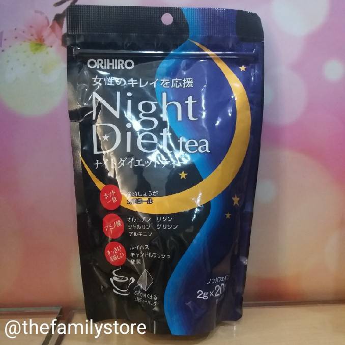 ORIHIRO NIGHT DIET TEA / Onaka Pill Japan 60 pill / Bantu bakar lemak & kempeskan perut