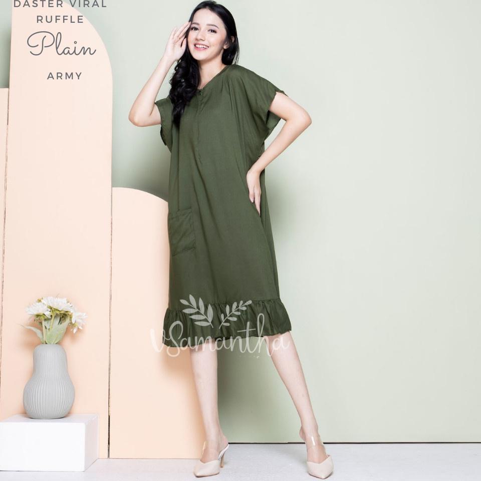 Paling Disukai.. DASTER RUFFLE WANITA BUSUI RESLETING DEPAN BUMIL KEKINIAN MODEL KOREA JEPANG REMAJA