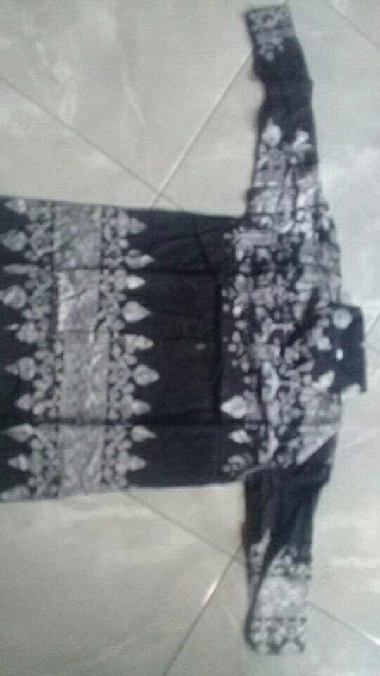 Couple Ayah&anak - Batik Atasan Pria -batik Couple Keluarga Motif Prada Anjani Silver