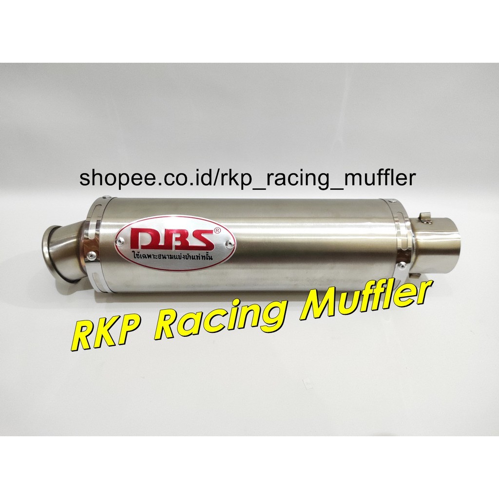 Knalpot racing DBS titan stainless steel silencer silincer only kenalpot motor 4 tak