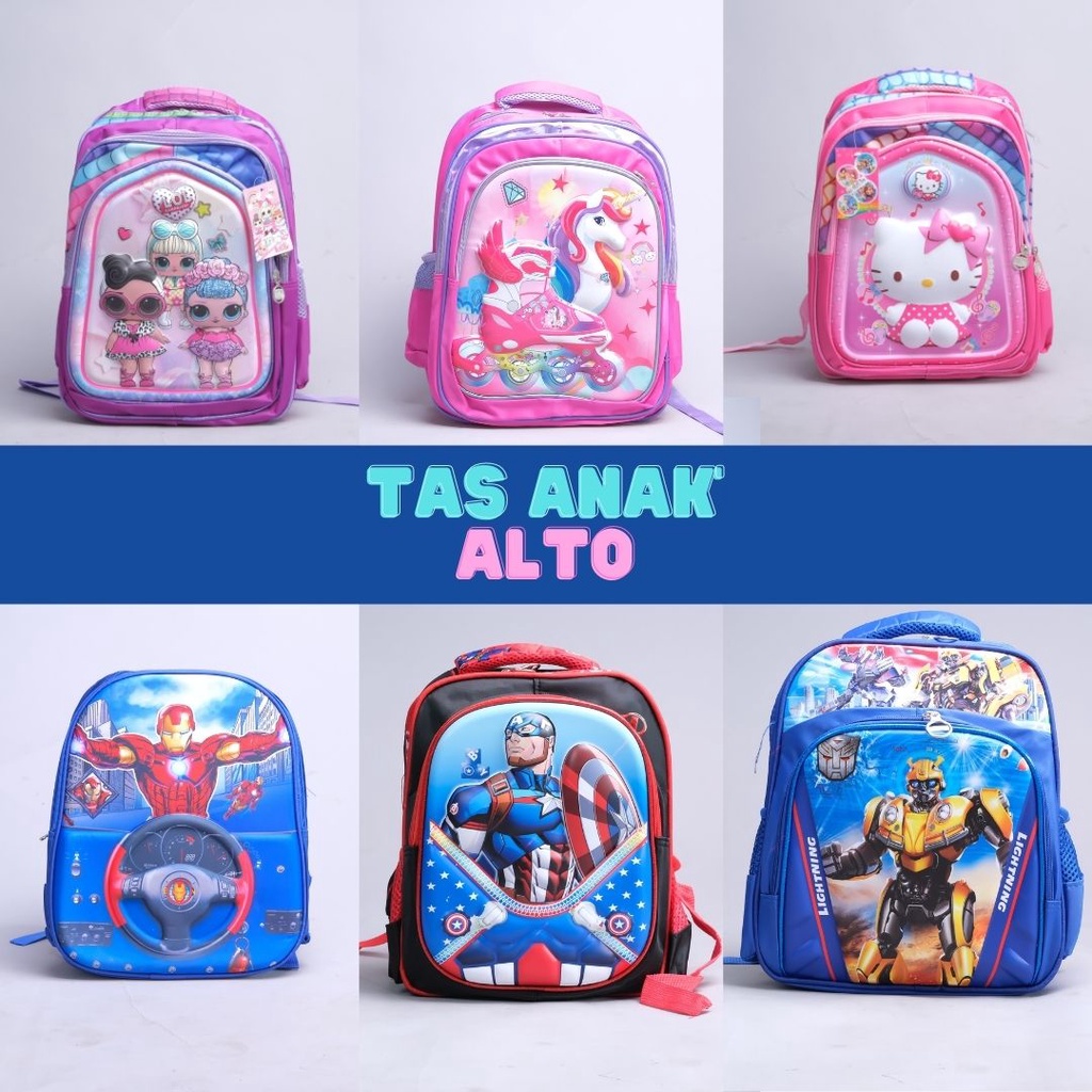 ALTO tas ransel anak laki laki perempuan sekolah tk paud