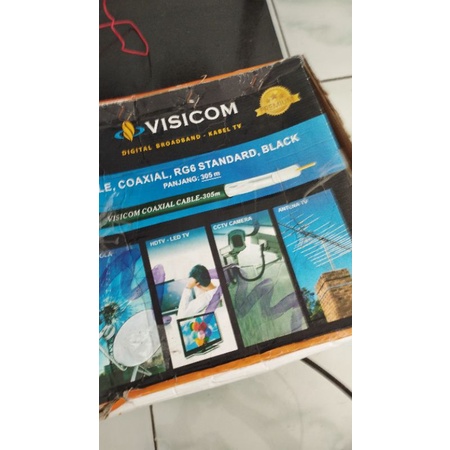 kabel tv rg-6 5v visicom premium full tembaga