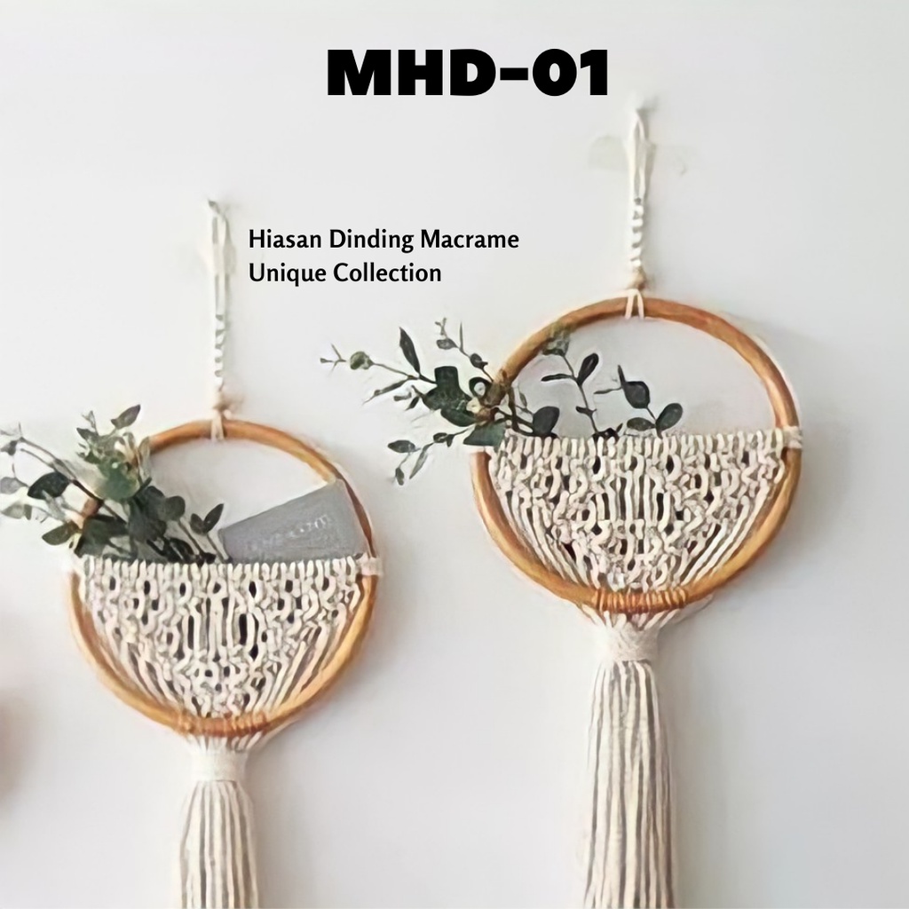 MHD-01-Macrame hiasan/makrame dinding/hiasan dinding/mekrem/hiasan tali dinding/dekorasi ruangan