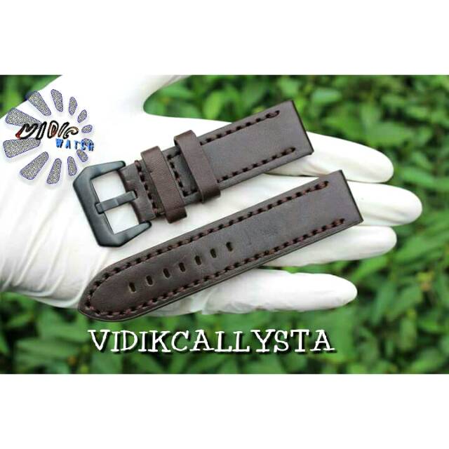 TALI JAM KULIT 22 24 EXPEDITION AC SWISS UNIVERSAL COKLAT TUA STRAP WATCH LEATHER UNIVERSAL NON LOGO