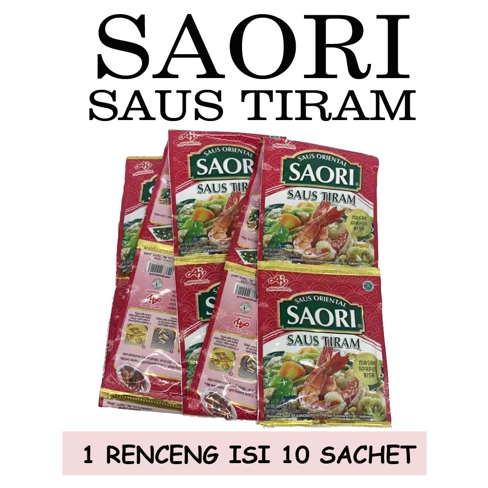 SAORI SAUS TIRAM / LADA HITAM / TERIYAKI RENCENG ISI 10SACHET