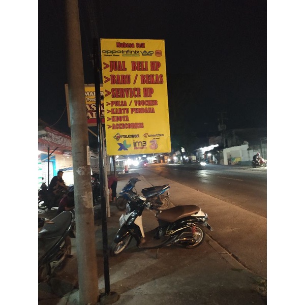 plang toko / baliho toko / papan informasi / plang informasi / plang konter