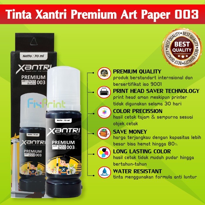 XATRI Tinta Premium Refill Printer Epsn 001 003 Art Paper Ink-70ml