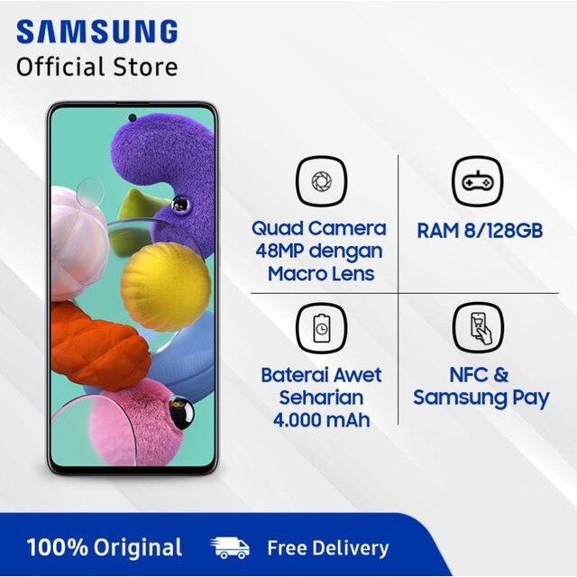 [Shopee Live] Samsung Galaxy A51 8GB + 128 GB