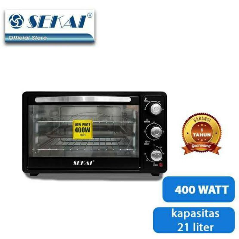 Sekai OV 211 Oven Listrik 21 Liter 400 Watt . Baru&amp;Bergaransi