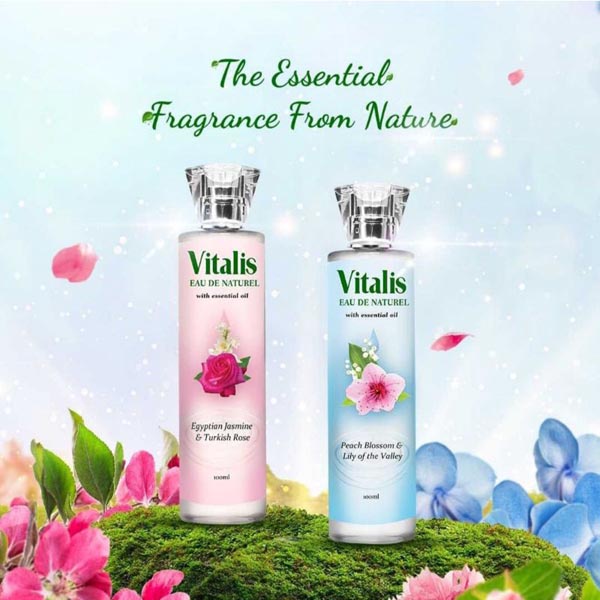 Vitalis Eau De Naturel Egyptian Jasmine and Turkish Rose | Peach Blossom &amp; Lily of Valley 100ml_Cerianti